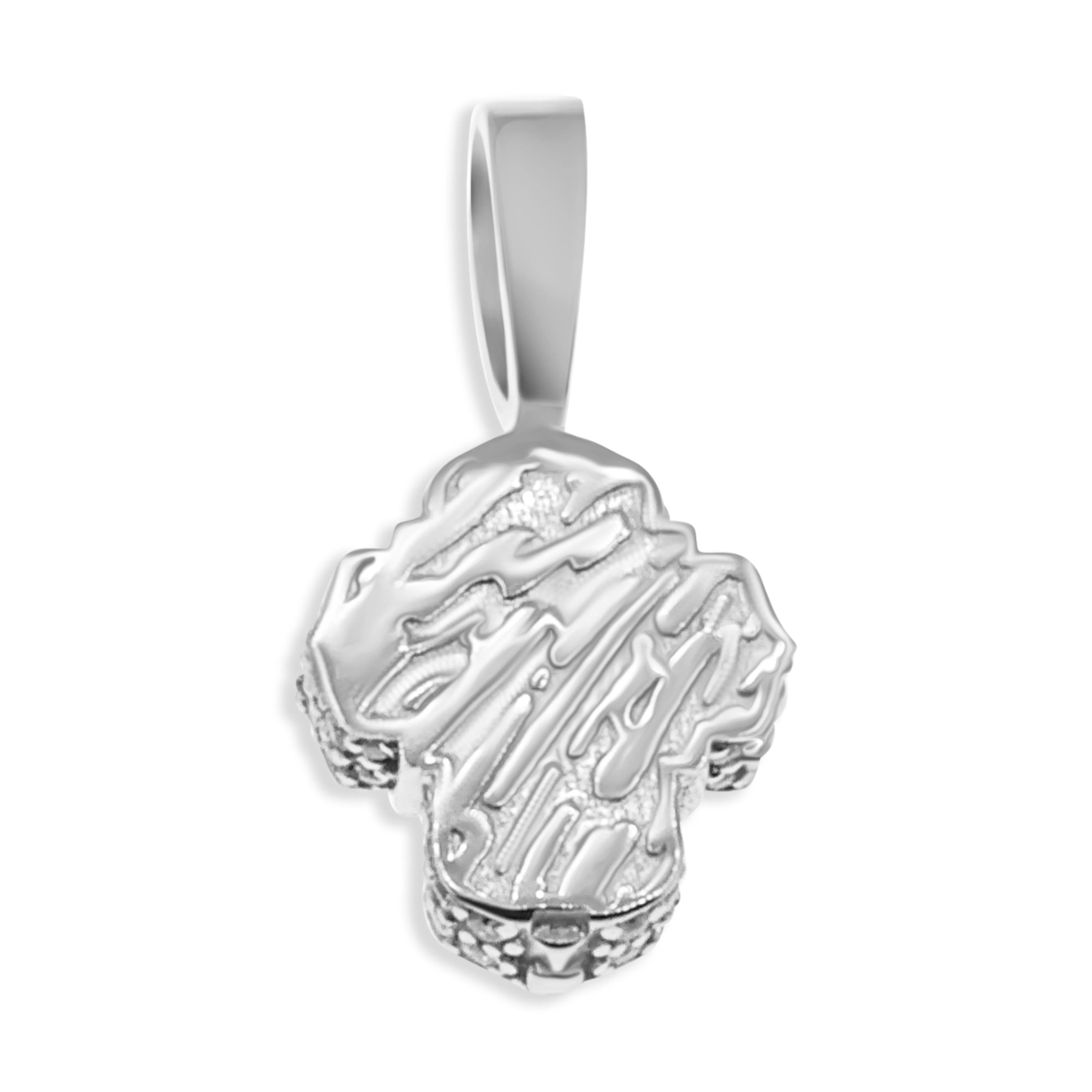 10kt Diamond Cross Pendant in White Gold 0.79 Ctw