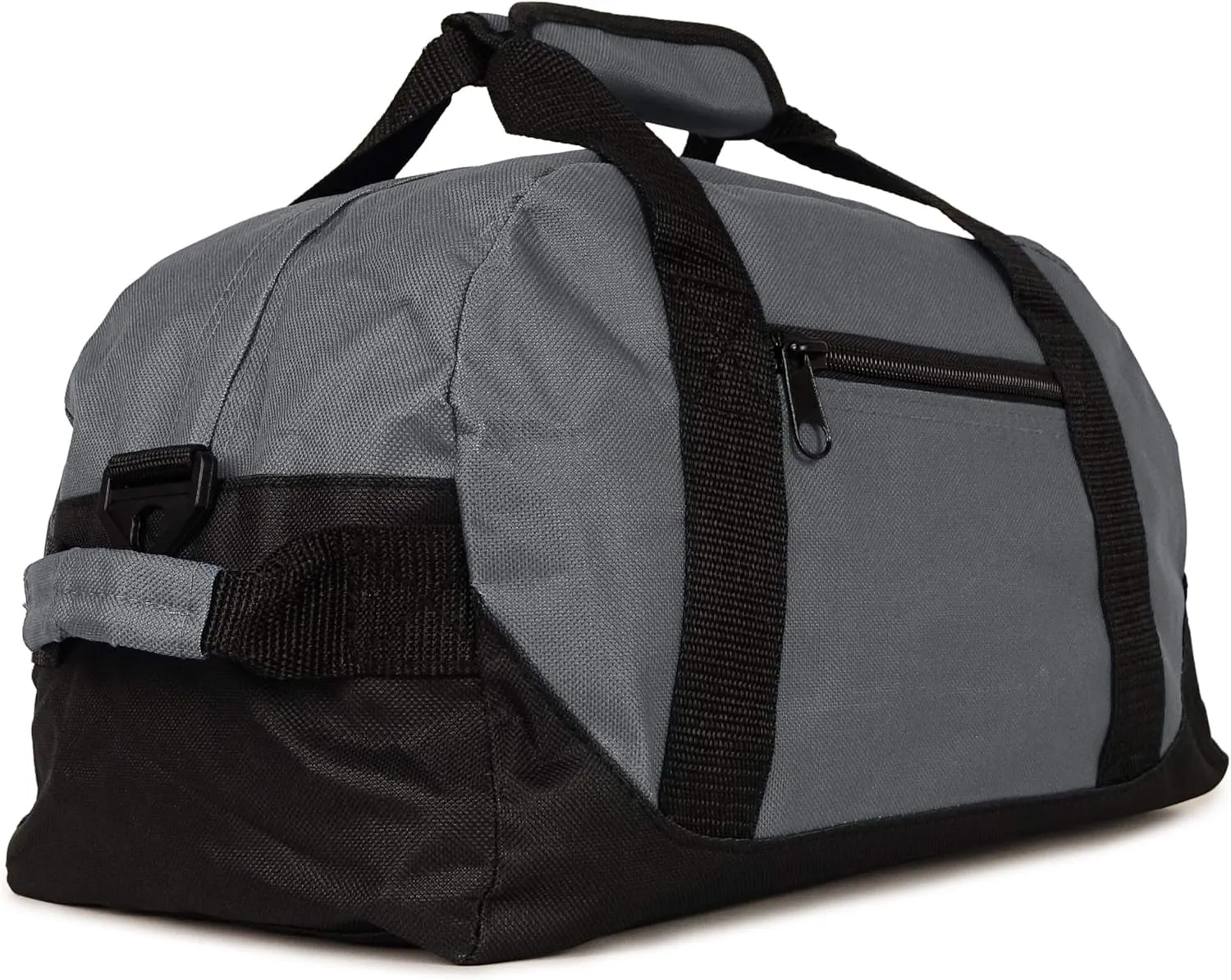 14" Duffel Bag For Travel Sports Gym - Portable Lightweight Shoulder Pack (Gray)
