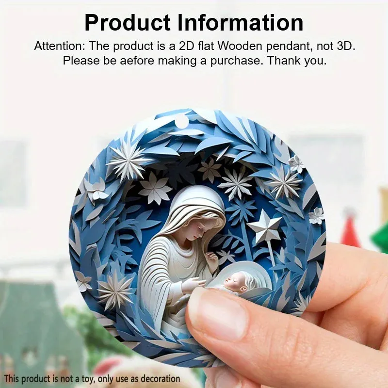 16pcs 2D Nativity Baptism Christening The Birth of Jesusl