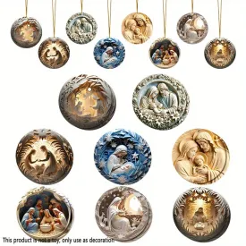 16pcs 2D Nativity Baptism Christening The Birth of Jesusl