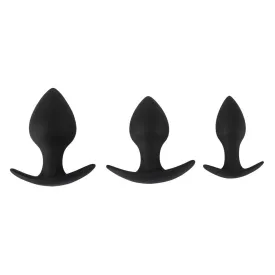 Black Velvets Silicone Anal Training Set 3 Pieces