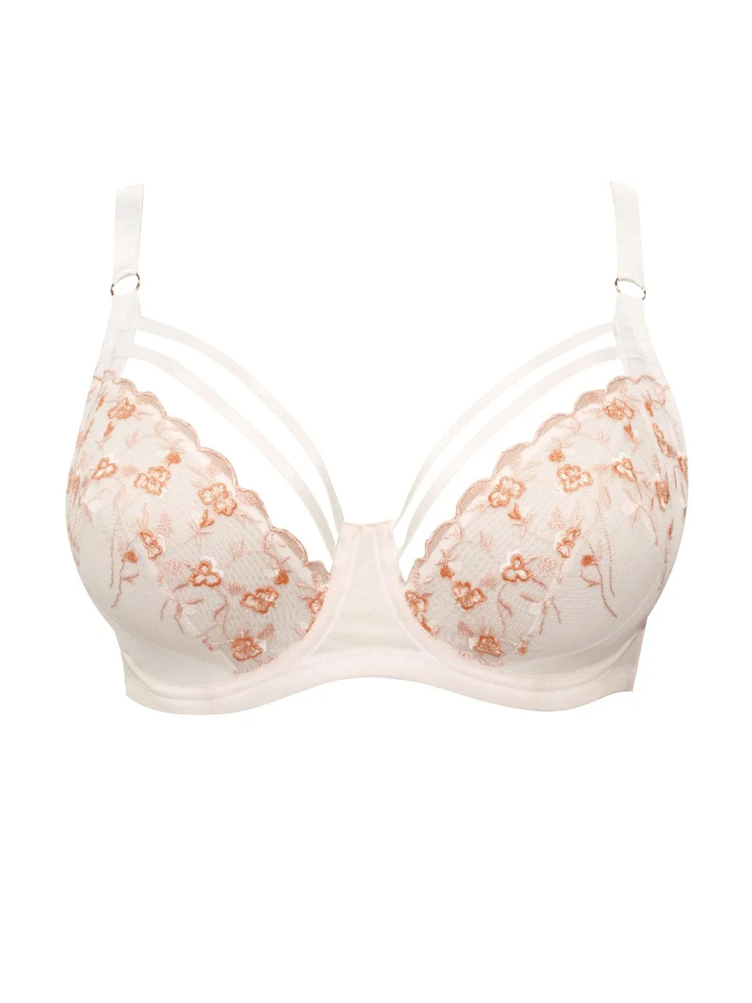 Briana Unlined Wire Bra - Petal Pink w Floral - P5672