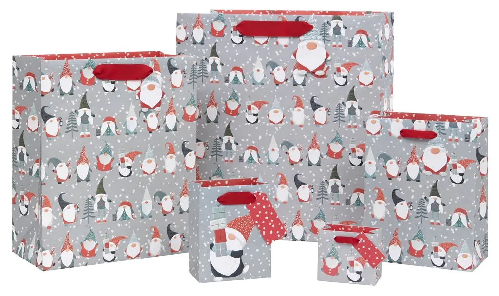 Christmas Gift Bag - Medium Grey Gonk