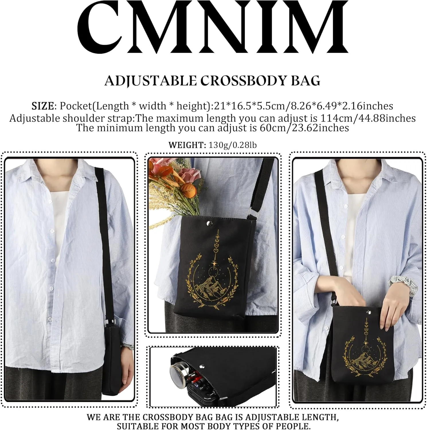 CMNIM A Court of and Roses Merchandise Book Lover Crossbody Bag City of Book Night Gift for Fantasy Book Lovers Gifts