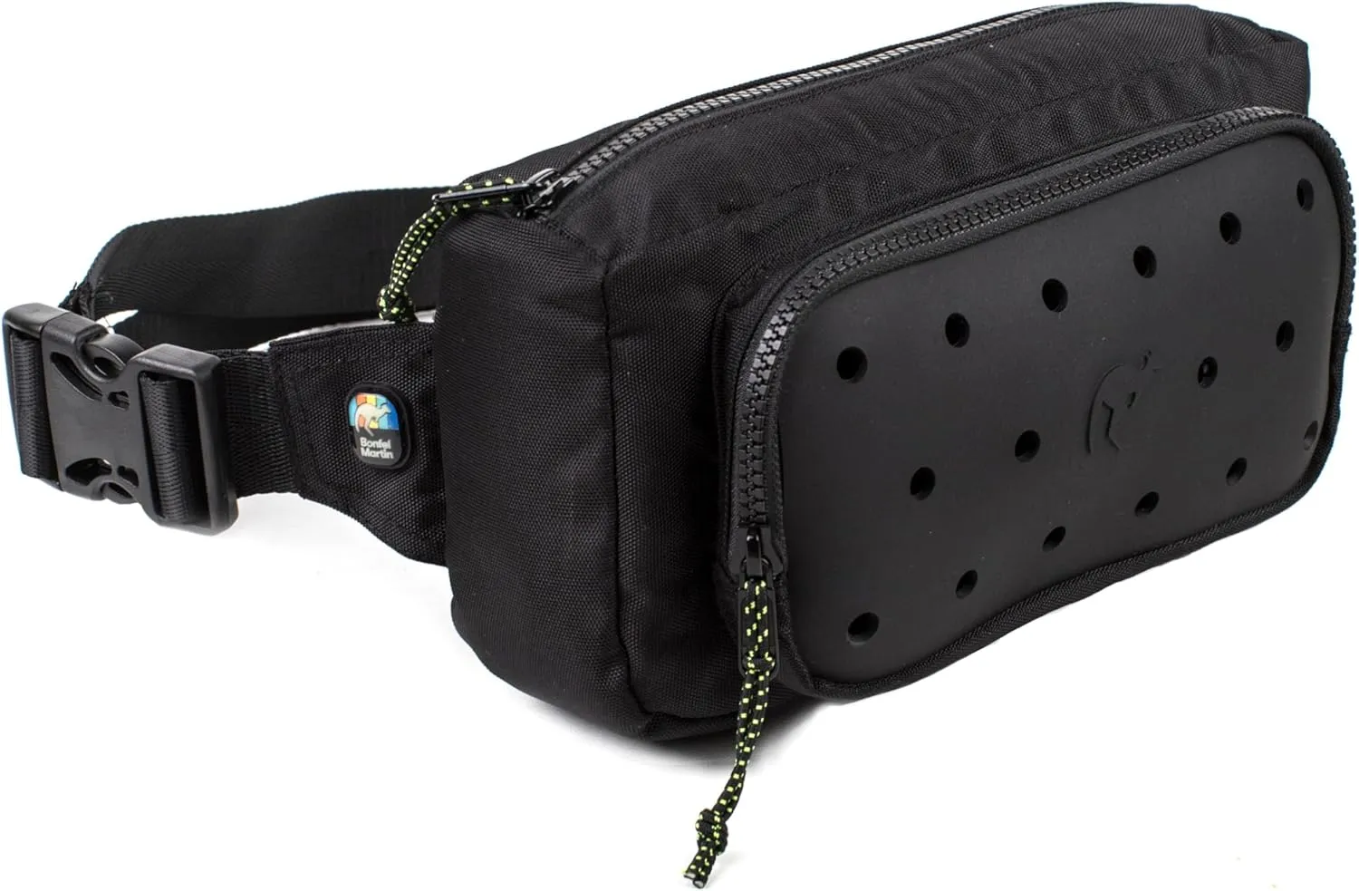 Fanny Pack for Women, Men, Teens  Insulated Waist Bag with Charms Customization Panel  Adjustable Hip Pack for Travel, Hiking, Gym  Fashion Fanny Pack Crossbody (Black)