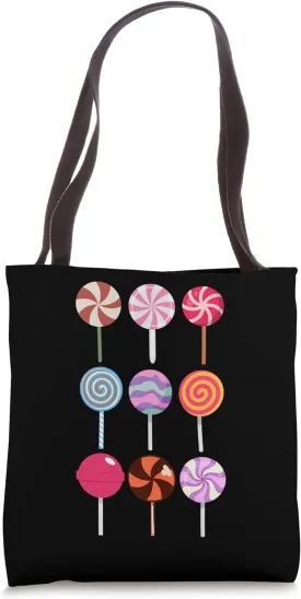 Funny Lollipop Art Candy Lollipop Lovers For Men Women Kids Tote Bag