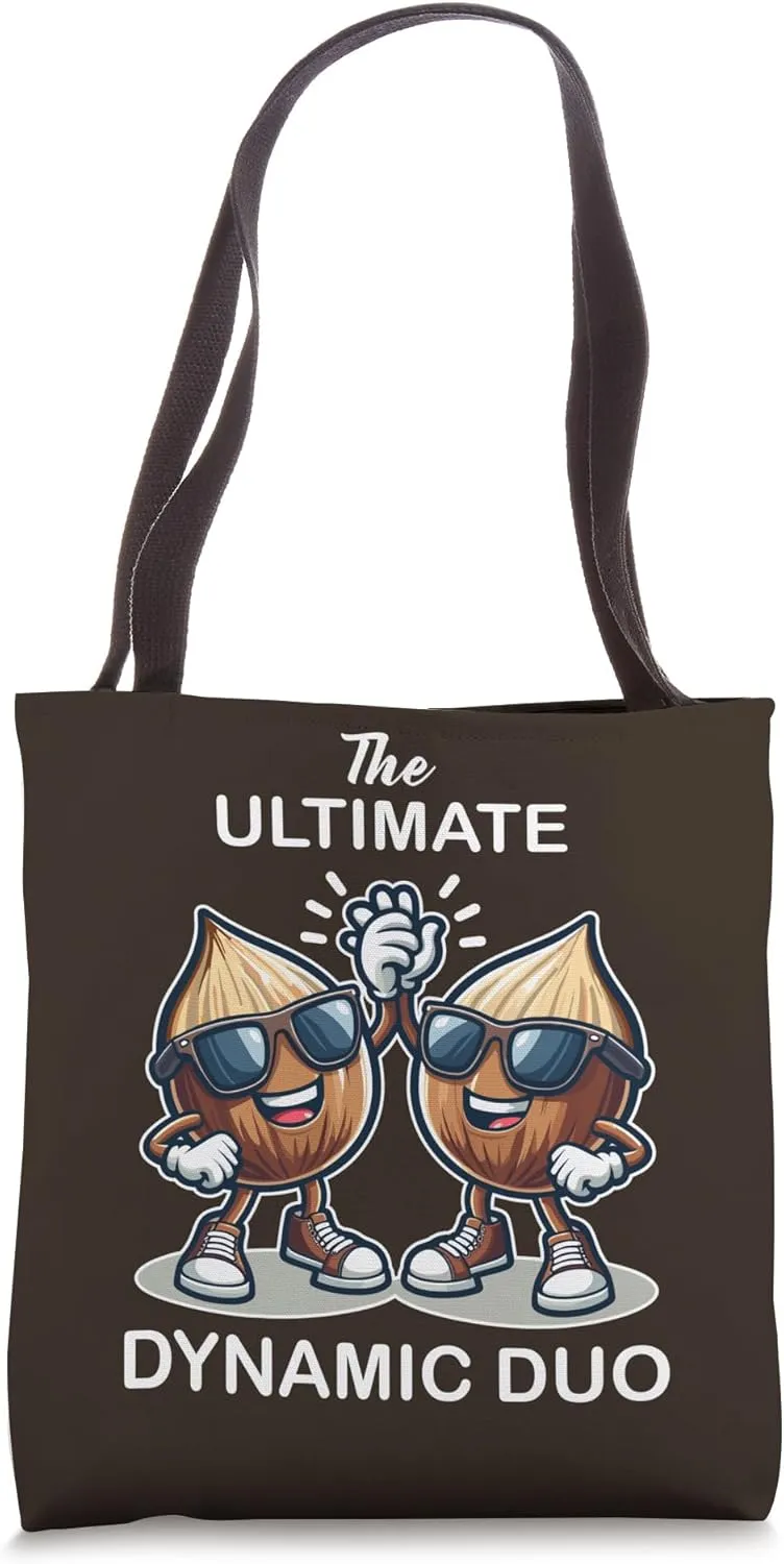 Hazelnut, the ultimate dynamic duo for snack lovers Tote Bag