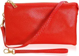 Humble Chic NY Vegan Leather Wristlet Purse for Women - Small Clutch Purse with Shoulder and Wrist Straps