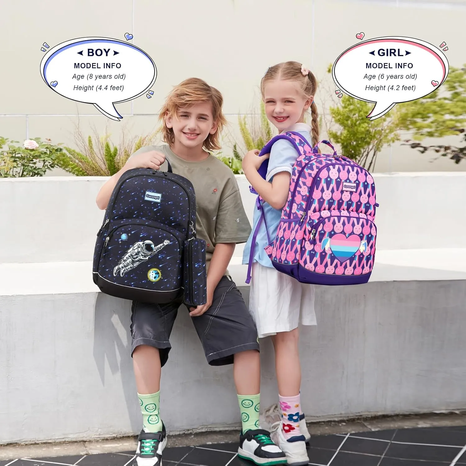 Kids Backpack for Girls Preschool Elementary Kindergarten School Bag 15.6 Multifunctional Cute Large Capacity