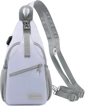 LOVEVOOK Sling Bag for Women Casual Daypack Nylon Crossbody Sling Backpack Travel Shoulder Bag Hiking Daypack