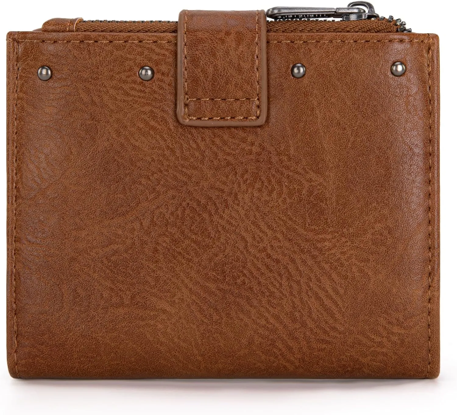 Montana West X Wrangler Womens Wallet Small Women's Wallets Bifold Womens Small Wallet RFID Wallett Women Brown Wallets for Women Ladies Female with Removable ID Window