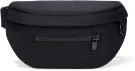Pander Neoprene Fanny Pack 3 Pockets Waist Bag for Men & Women Fashion Water Resistant Hip Bum Bag with Adjustable Belt for Running Travel Hiking Workout Sports (Black, One Size)
