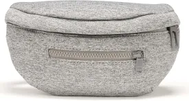 Pander Neoprene Fanny Pack 3 Pockets Waist Bag for Men & Women Fashion Water Resistant Hip Bum Bag with Adjustable Belt for Running Travel Hiking Workout Sports (Heather Grey, One Size)