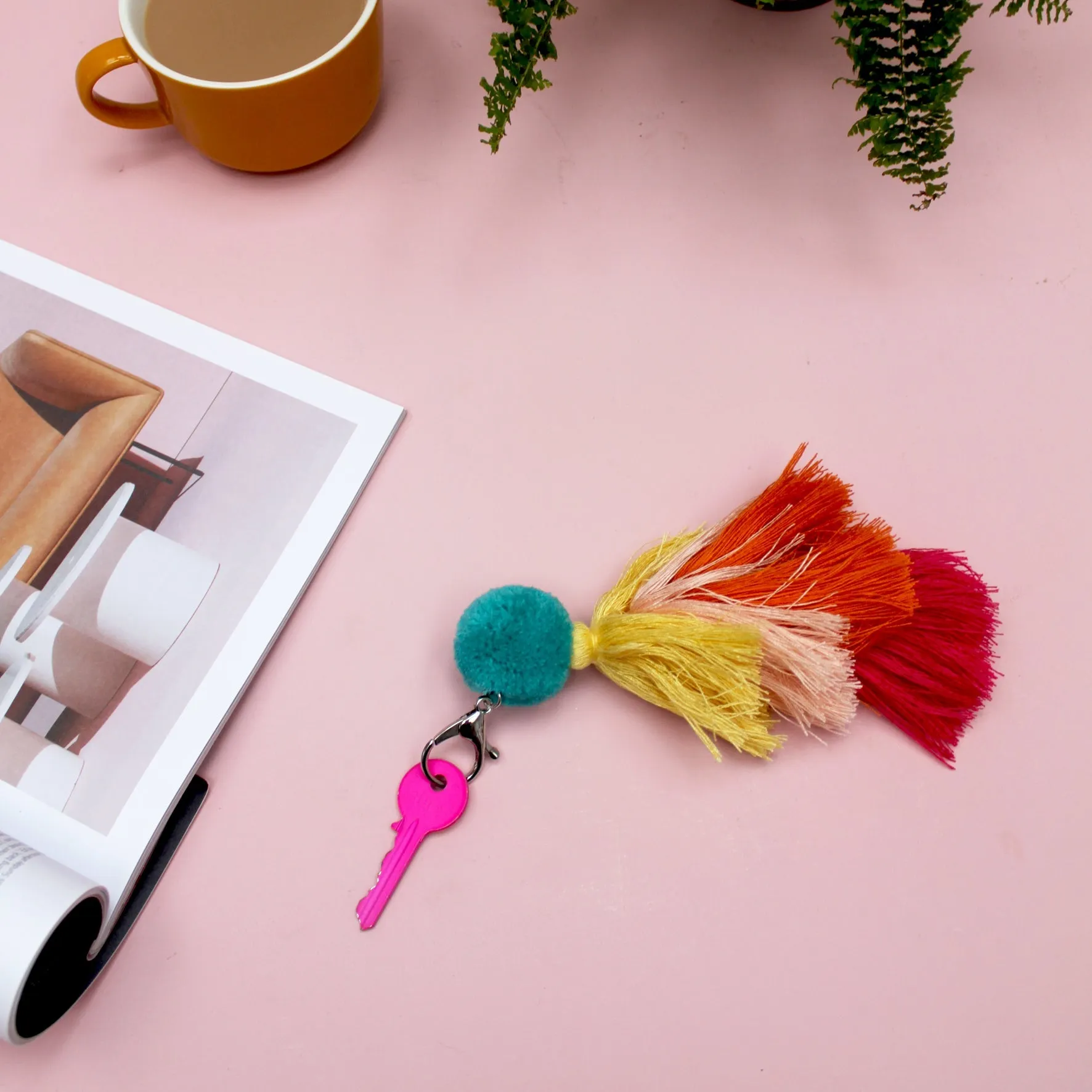 Pompom Keychain