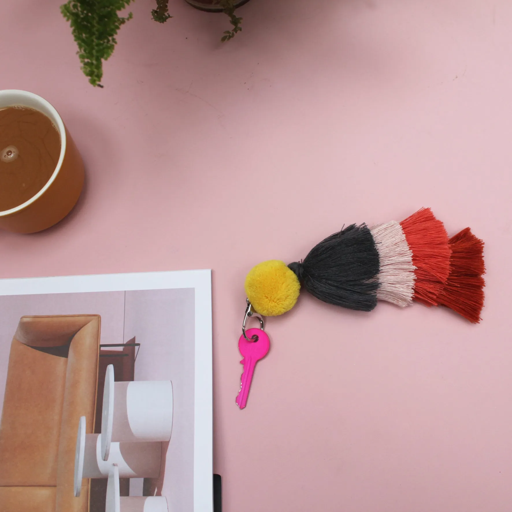 Pompom Keychain