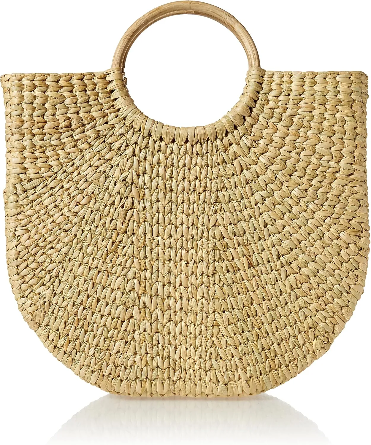 The Drop Women's Jileen Top Handle Straw Bag, Natural, One Size