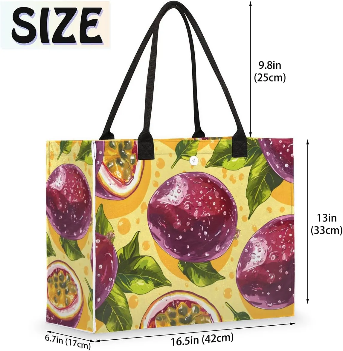Tote Bag for Women,Travel Storage Shopping Basket with Inner Zipper Pocket Portable Reusable Handbag Gifts02