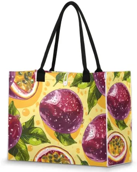 Tote Bag for Women,Travel Storage Shopping Basket with Inner Zipper Pocket Portable Reusable Handbag Gifts02