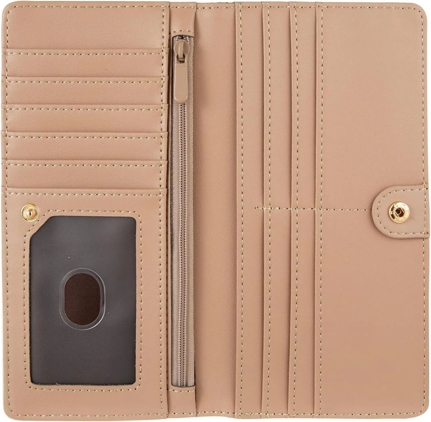 Ultra Slim Thin Leather Women Wallet Rfid Blocking Credit Card Holder Bifold Clutch (Cats)