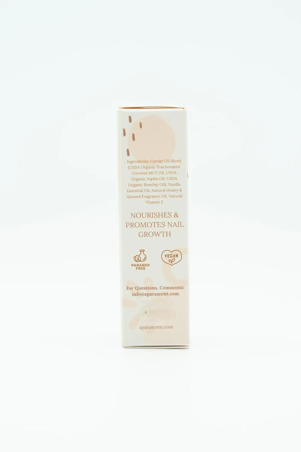 Vanilla Almond Repair & Hydrate Cuticle & Nail Oil for Growth and Strength Serum w/Coconut MCT, Jojoba & Rosehip for Dry Nails, Nail Hardener for Damaged Nails - Bag Charms for Handbags